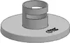 Mounting rod with flange cover Ergonomic Solutions Rør med flange cover Photo 2