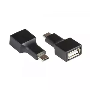 Cable gender changer USB C USB A Alcasa USB-AD201 Black
