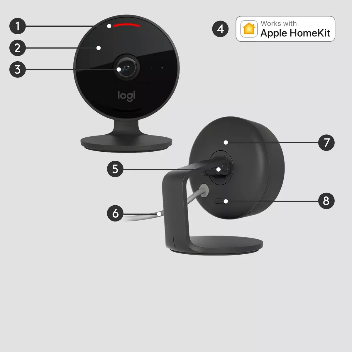 IP drošības kamera Logitech Circle View Camera HD 1080 Photo 7