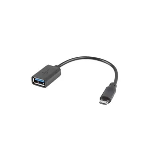 Lanberg AD-OTG-UM-01 USB kabelis 0,15 m USB 2.0 Micro-USB A USB A Melns