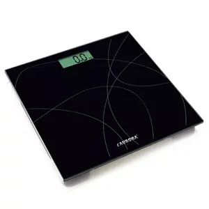 Aurora AU4305 Elektroniskie personīgie svari Melni ar LCD displeju un 150 kg ietilpību