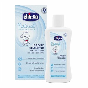 Chicco Natural Sensation Šampūns-putas, 200 ml
