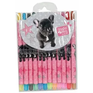 Paso PEI-3230 Studio Pets 12pcs Rotate Crayons