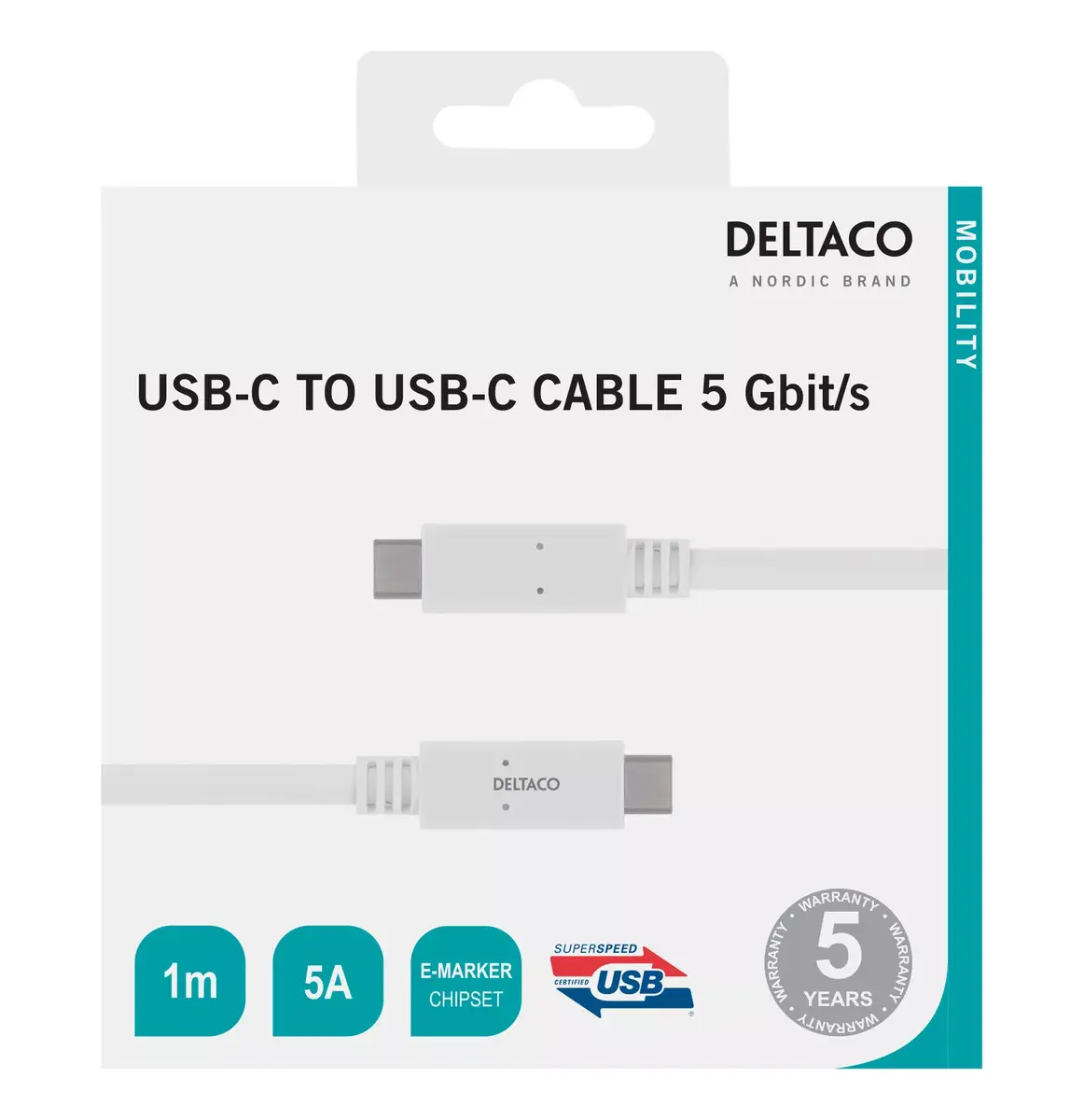 USB kabelis Deltaco USBC-1502M Photo 2