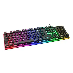 Клавиатура Deltaco GAM-021-RGB-DE Gaming USB QWERTZ German Black