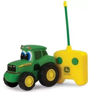 Rotaļu RC traktors TOMY John Deere Johnny — lauksaimniecības mašīna, 1,5+ gadu