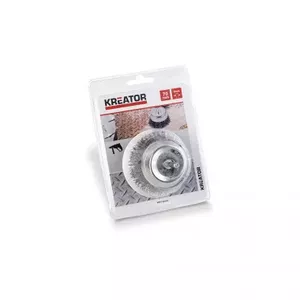 Wire Brush on Shaft 70 mm KREATOR KRT150103 with Steel Bristles for Rotary Tools