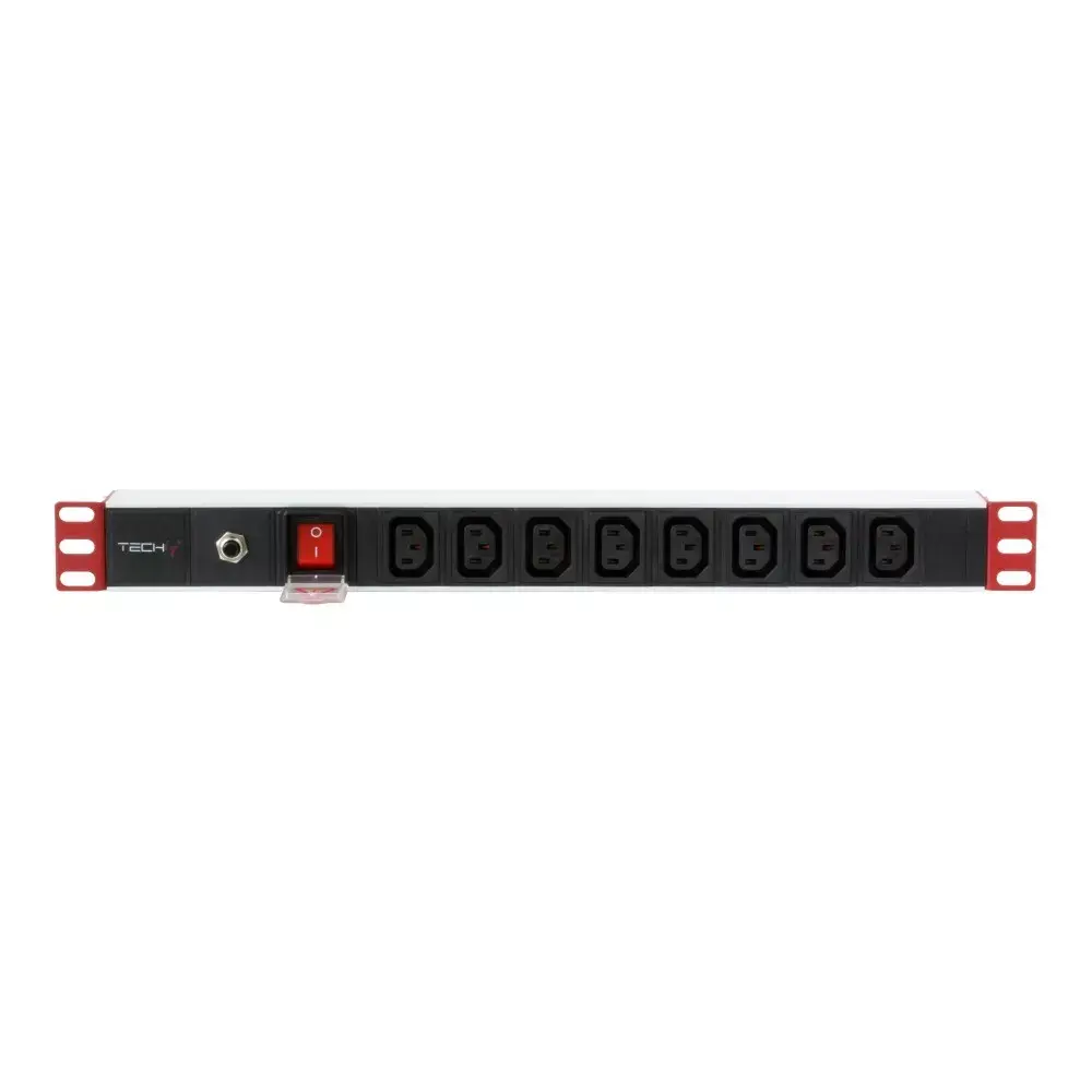 Power bar Techly Rack 19" Power Strip 1U 8 Outlets C13 Photo 3