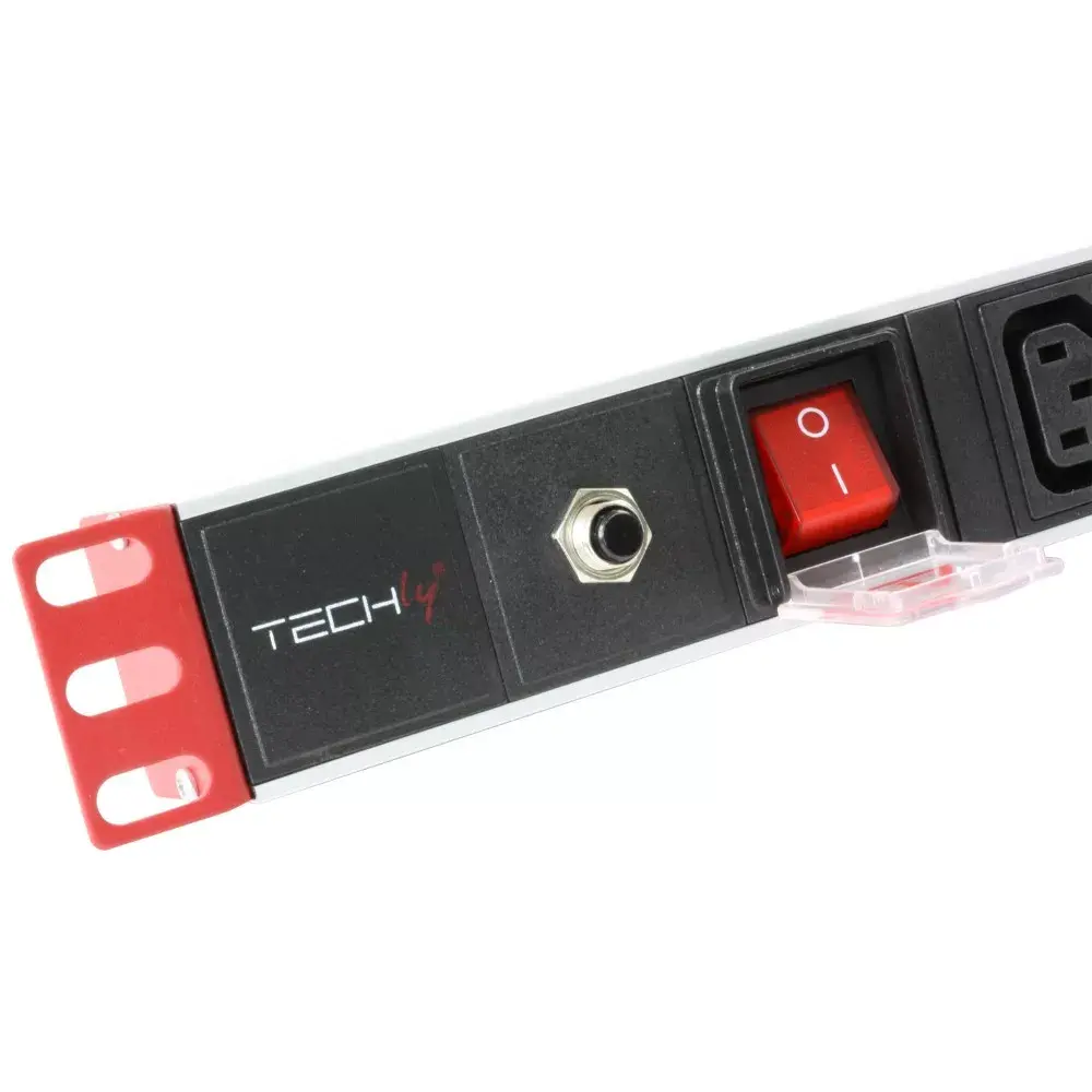 Power bar Techly Rack 19" Power Strip 1U 8 Outlets C13 Photo 5