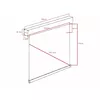 Manual Projection Screen Multibrackets M 1:1 240x240 135" Photo 2