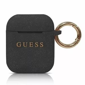 Silicone case GUESS GUACCSILGLBK for AirPods 1/2 — Black