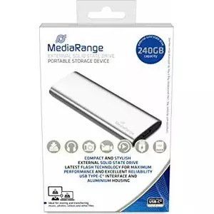 MediaRange MR1101 ārējais SSD disks 240 GB Sudrabs