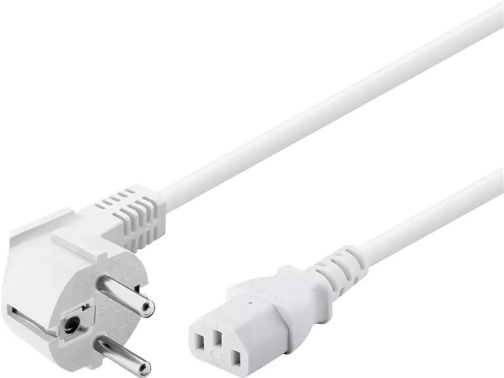 GOOBAY Angled IEC C13 to F Power Cord 2 m Photo 2