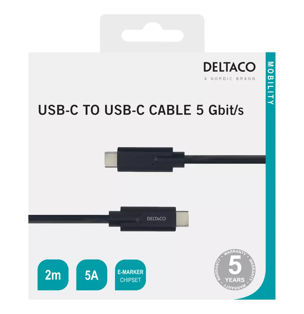 USB kabelis Deltaco USBC-1503M Photo 2