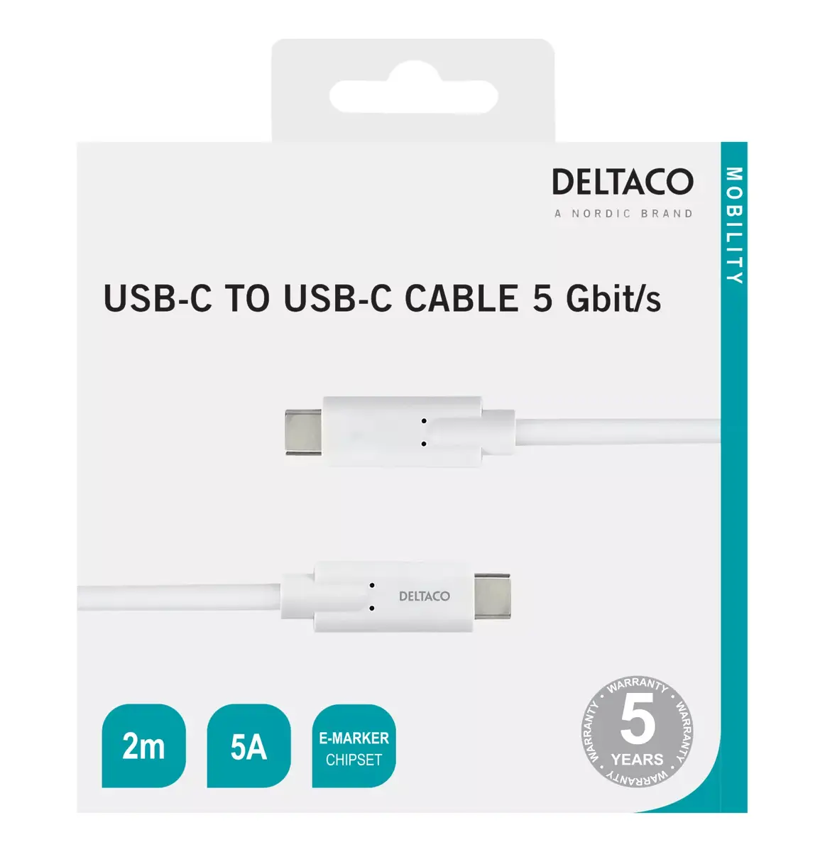 USB kabelis Deltaco USBC-1504M Photo 2