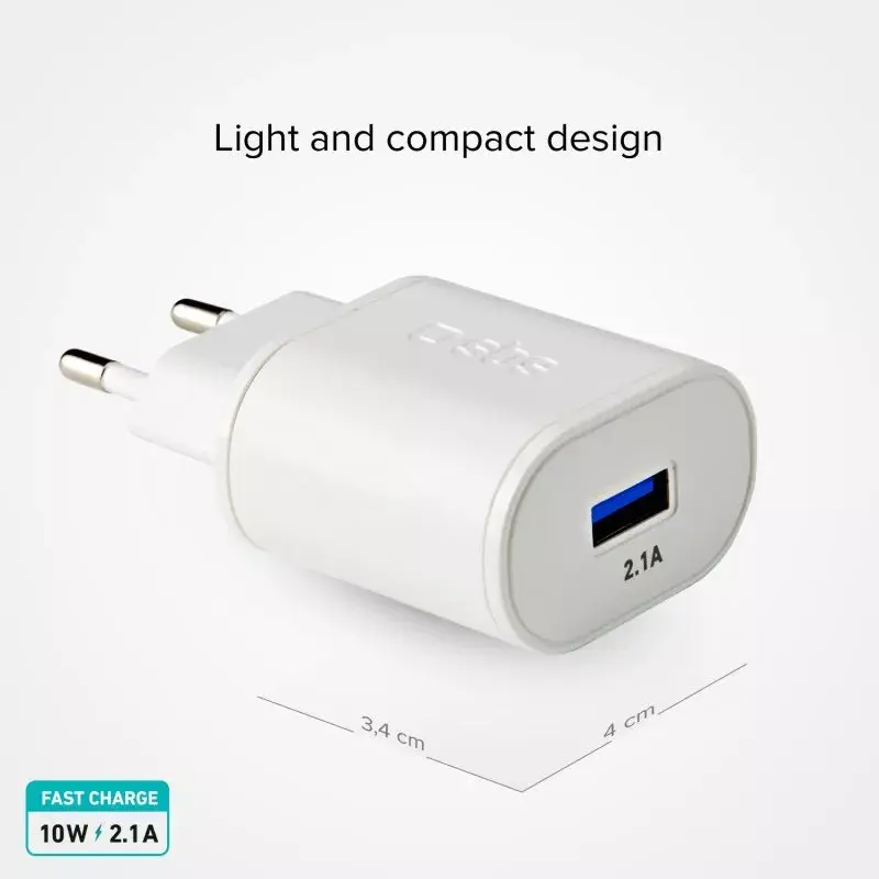 USB ceļojumu lādētājs SBS 2100 mAh Photo 2