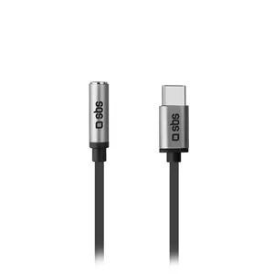 Mobile phone cable SBS TEADAPTJACKTYCK Black 0.15 m USB C 3.5mm