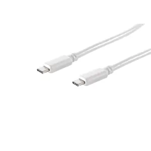 USB Cable S/CONN 13-45026 USB 3.2 Gen 2 1m White