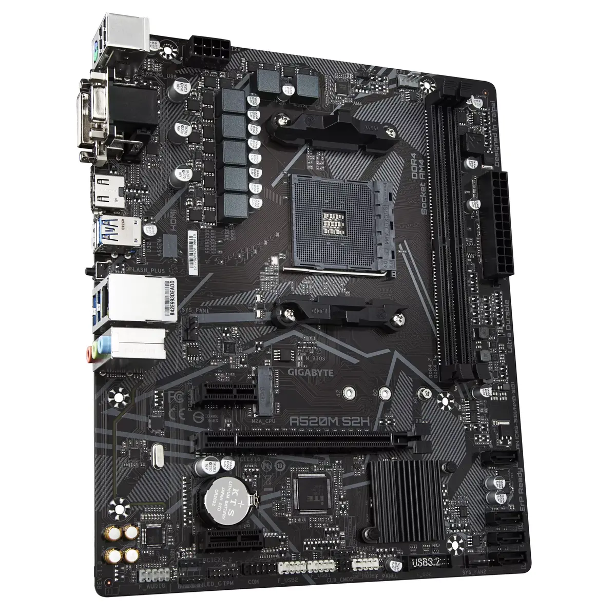 Pamatplate GIGABYTE A520M S2H, Kods: A520M-S2H Photo 3