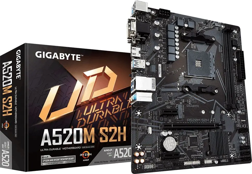 Pamatplate GIGABYTE A520M S2H, AMD čipsets