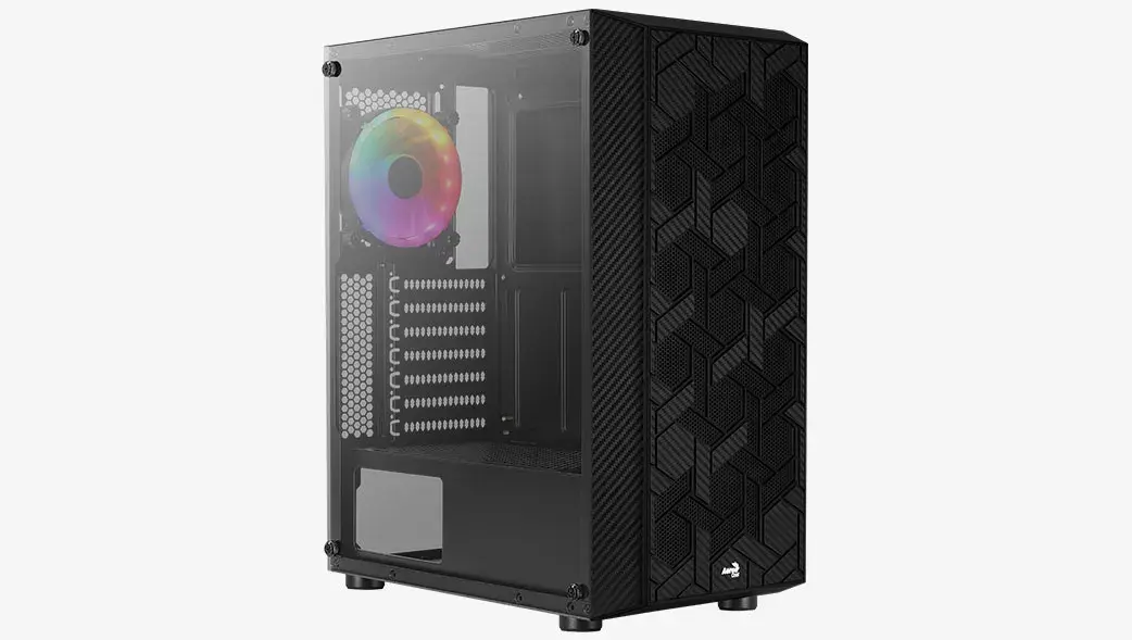 AEROCOOL Hive-G-BK-v3 Midi Tower korpuss Photo 4