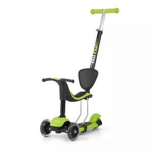 Scooter Milly Mally Little Star Green Art.104302 3-in-1 multifunctional kids scooter