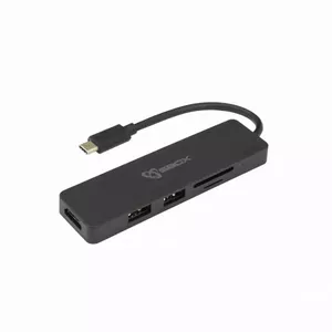 SBOX Adapter TCA-51 USB Type-C to HDMI, USB 3.0, SD and TF card reader