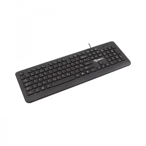 Wired USB Keyboard SBOX K-19 Black — USB connection, standard layout