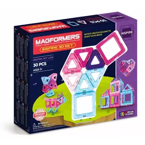 Магнитный конструктор MAGFORMERS Inspire 30 шт — магнитные панели и геометрические фигуры для конструирования