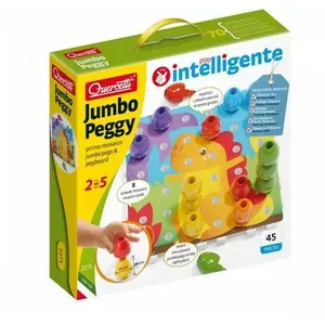 Quercetti Jumbo Peggy pegboard playset – QUERCETTI 040-2271 educational peg toy