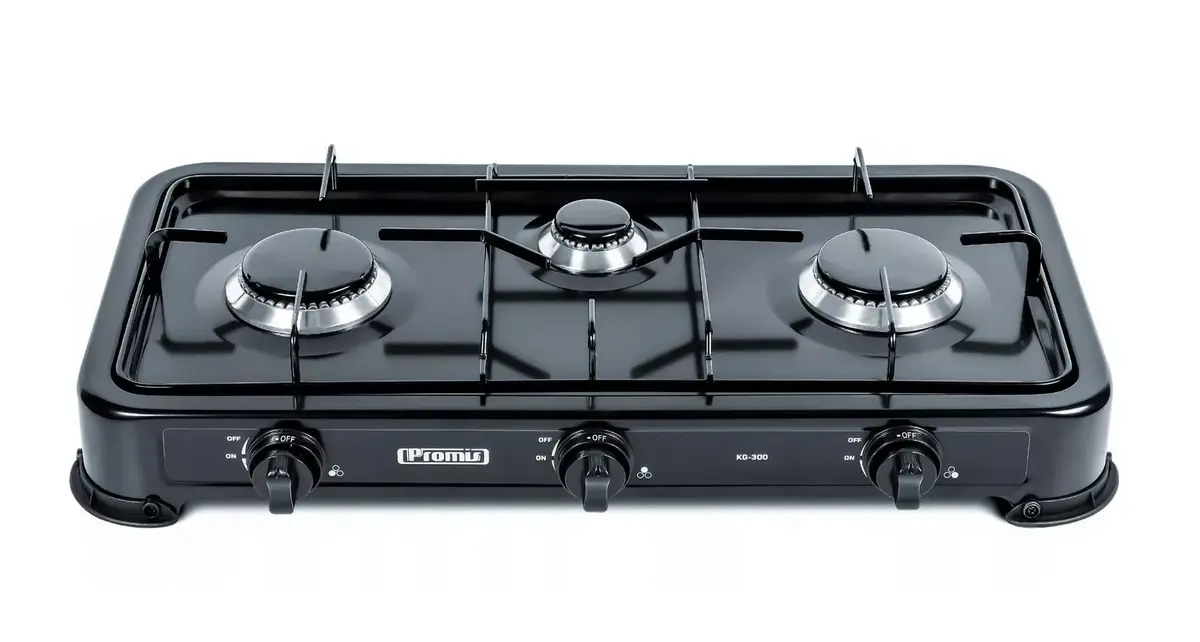Газовая плита PROMIS KG300C — 3 конфорки, ручное управление Photo 2