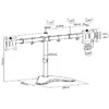 Dual Monitor Tabletop Stand Equip 17"-32" Economy Photo 8