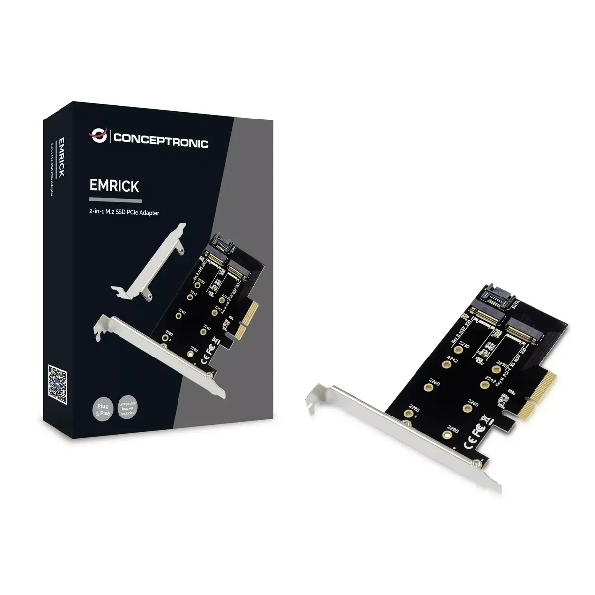 Адаптер M.2 SSD PCIe Conceptronic EMRICK Photo 3
