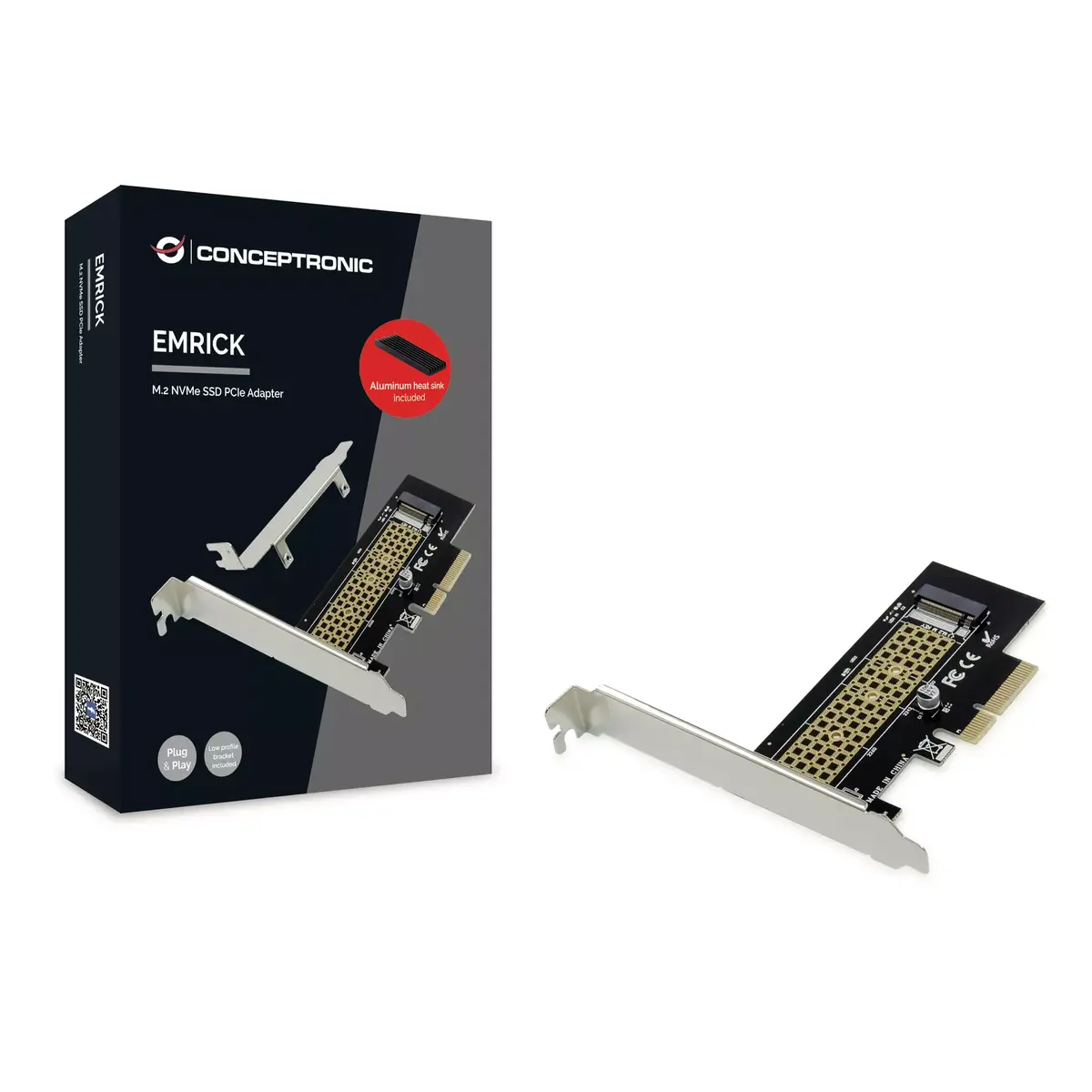 M.2 NVMe SSD PCIe adapteris Conceptronic EMRICK Photo 3