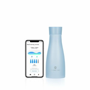 NOERDEN LIZ 350 pašattīroša viedā ūdens pudele ar UV sterilizāciju 350 ml - zila