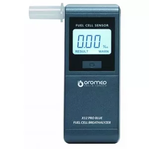 Elpas alkohola mērītājs ORO-MED PRO NAVY BLUE ar LCD, AAA 1.5V, 45×19.8×111.5 mm