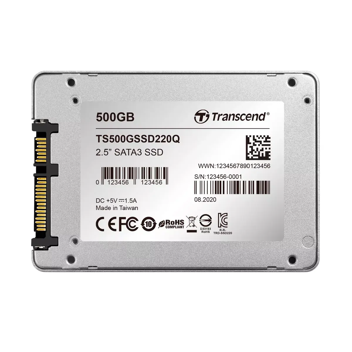 SSD diskdziņš Transcend 500GB SSD220Q Photo 6