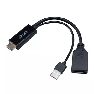 HDMI uz DisplayPort adapteris Akasa AK-CBHD24-25BK