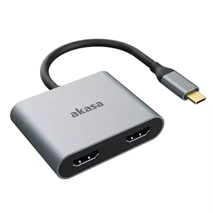 Akasa AK-CBCA26-18BK USB grafiskais adapteris Alumīnijs