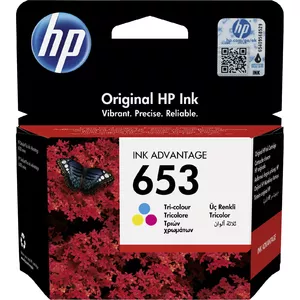 HP 653 Tri-color Original Ink Advantage Cartridge