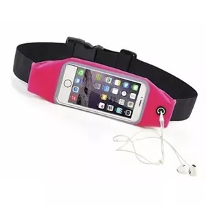 Phone Sport Bag Mocco MO-SP-62C-RO for 6.2" phones with headphone hole, red