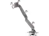 Газовый подъемник один Multibrackets M VESA черный HD Photo 35