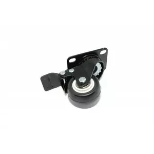 Bracket with brake ProBase CO-WHEEL for telecommunications cabinet, cabinet-mounted wheel bracket