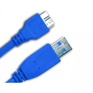 Jou Jye Computer 1.0m USB 3.0 A-micro B USB kabelis 1 m USB 3.2 Gen 1 (3.1 Gen 1) USB A Micro-USB B Zils