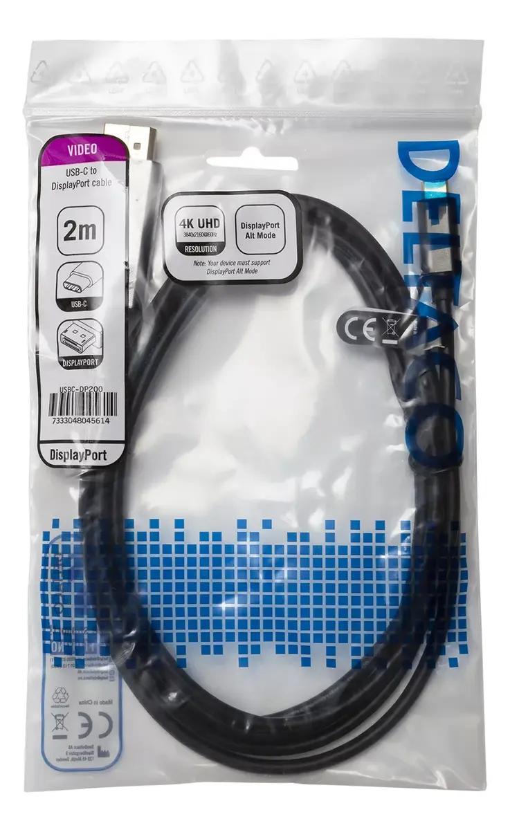 Video cable adapter Deltaco USBC-DP200 Photo 2