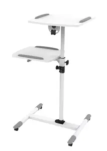 Floor TV Stand VivoLink VLPS100, white MDF housing, 573×850×538 mm