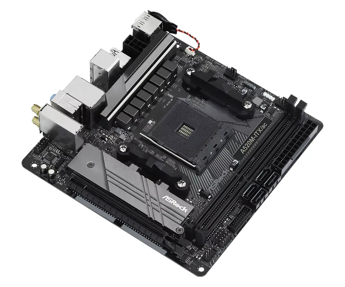 Motherboard Asrock A520M-ITX/ac, 90-MXBDG0-A0UAYZ Photo 3