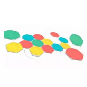 LED hexagon panel light Nanoleaf NL42-6002HX-15PK, RGB, 15‑pack, AC power
