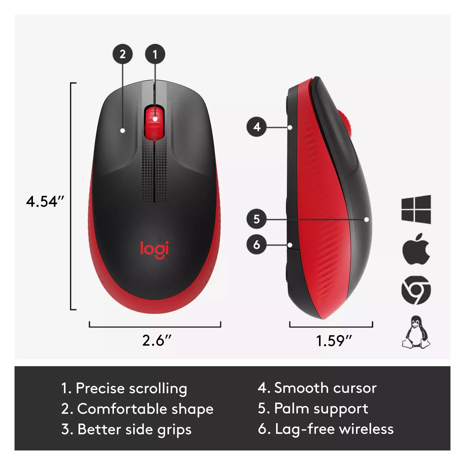 Logitech M190 mouse 910-005908