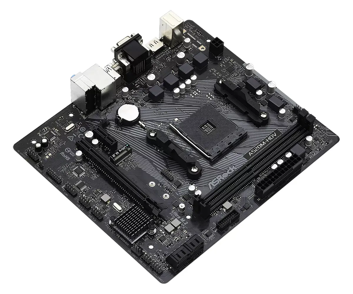 Материнская плата Asrock A520M-HDV, 90-MXBE50-A0UAYZ Photo 3